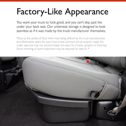 DuHa 10001 Under Seat Storage fits 1999 (Dark Gray)