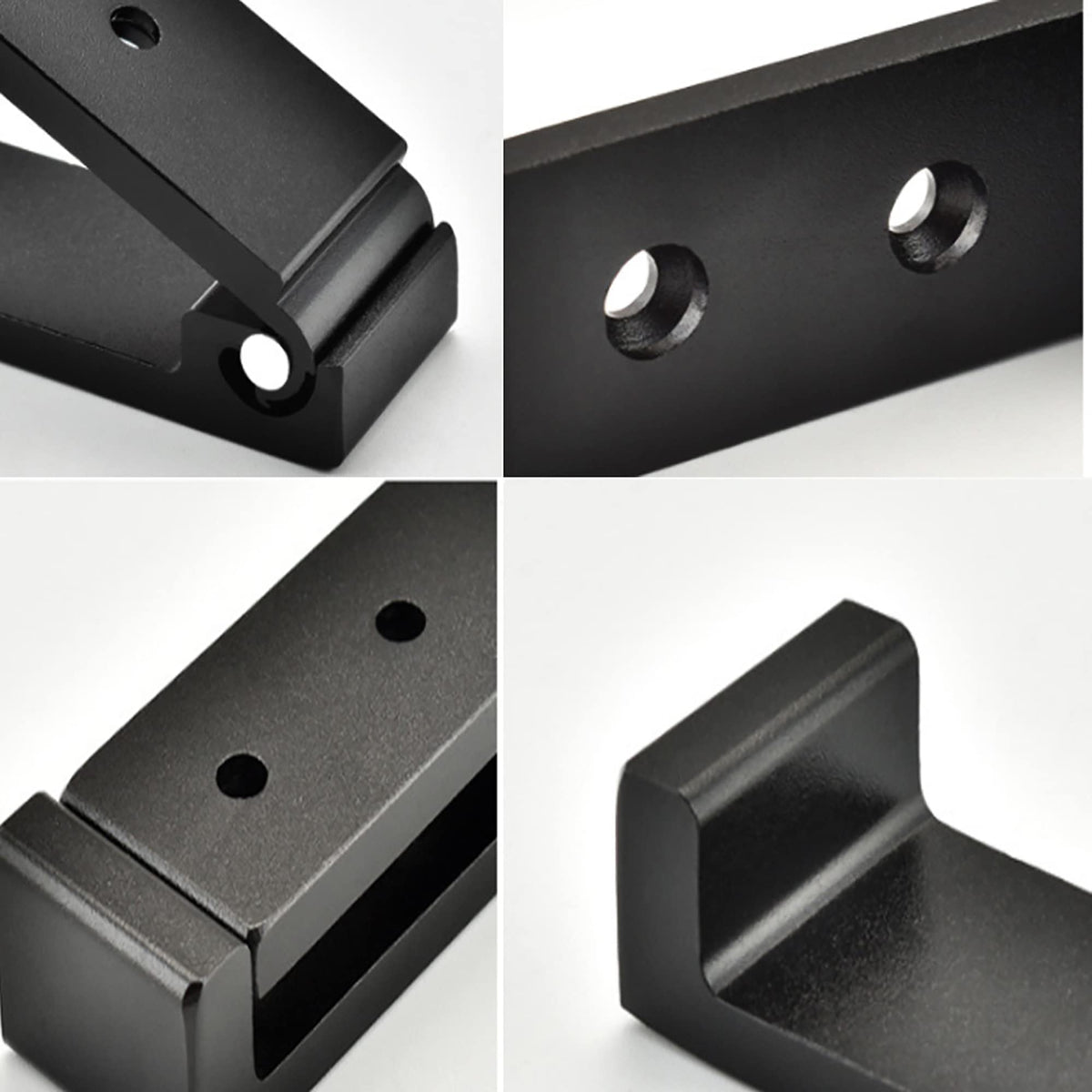 Folding Coat Hooks 4pcs Foldable Hook Wall Mounted for Hanging Coat (Black-4 Pack)