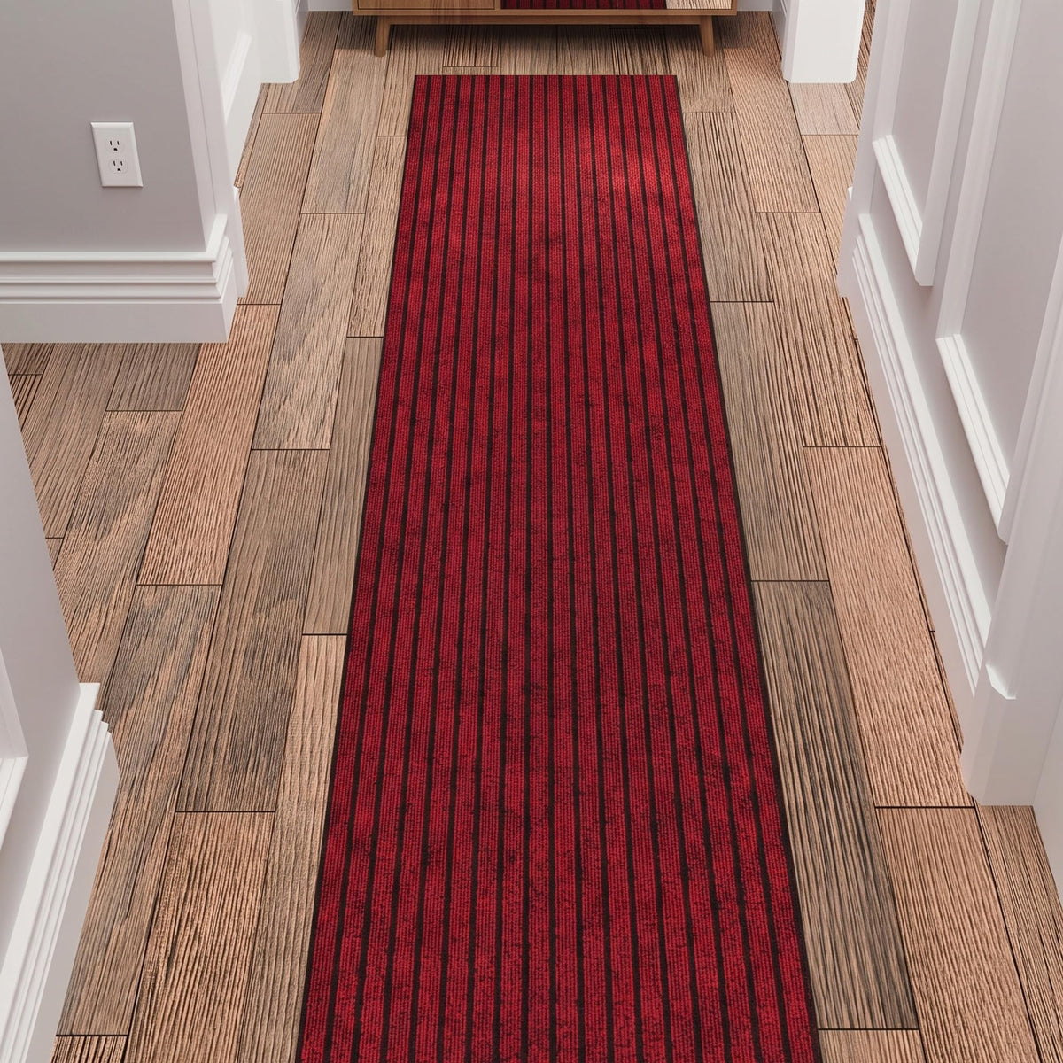 2x54 Hallway Runner Rug (Red / 2' x 54' (Runner))