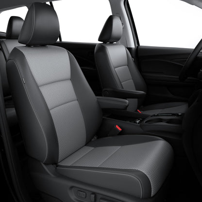Seat Covers for Honda Pilot 2016 (Black-Grey / 8 Seats - EX-L,SE,TOURING,SPORT 2016-2022)