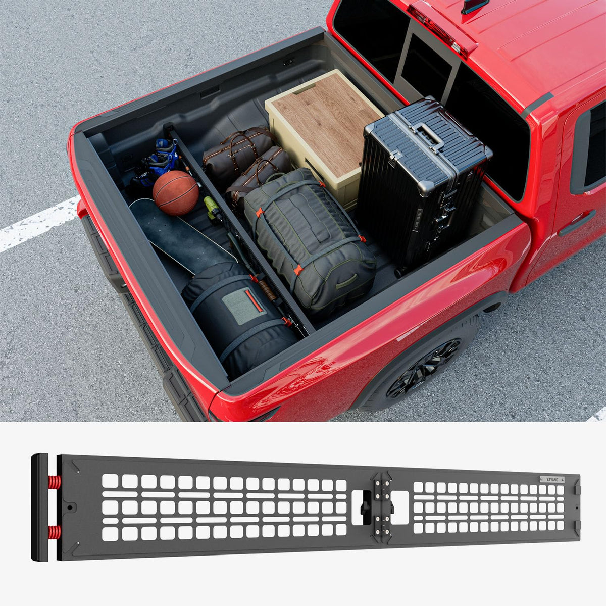 Truck Bed Divider Compatible with 2022 (Compatible with 2022-2026 Nissan Frontier)