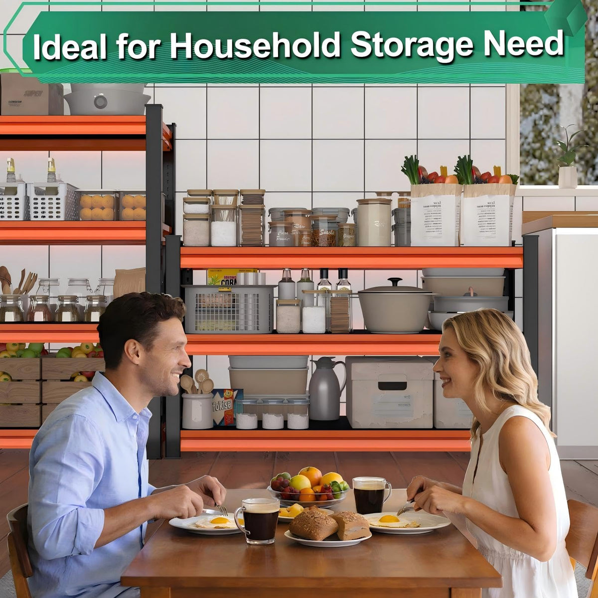 Storage Garage Shelving Units (3T-RD-39.3"Wx17.7"D)
