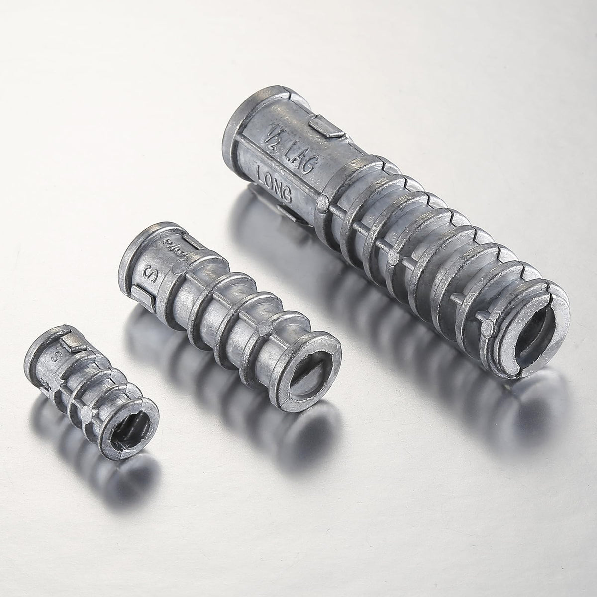 100pcs) 1/4 * 1-1/2 Lag Shield Anchor Long Zinc Alloy Bolts Concrete Anchors, Zinc Alloy Masonry Anchors Hole (1/4*1-1/2)