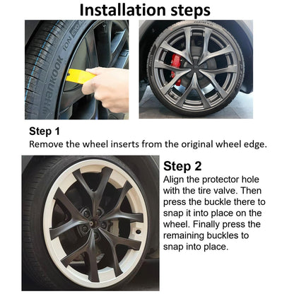 Rim Protector for Tesla 2025 2026 Model Y Juniper Performance 21inch Arachnid 2.0 Wheels Cover All (White / 2025-2026 Model Y Juniper 21in)