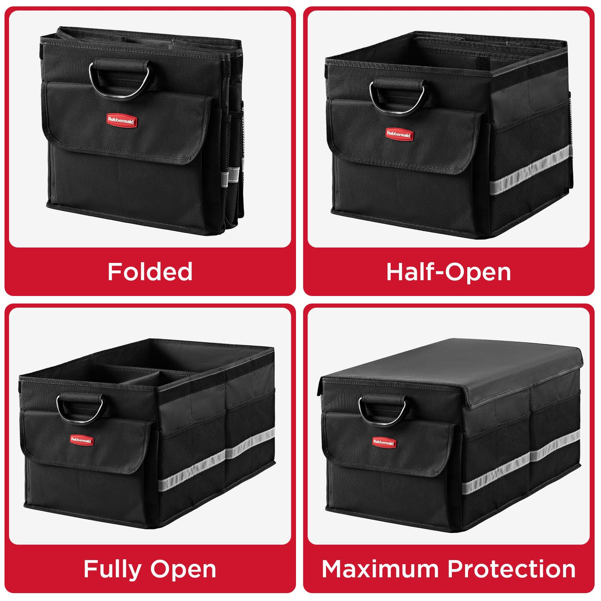 Car Organizer (M with Cover / Black With Gray)
