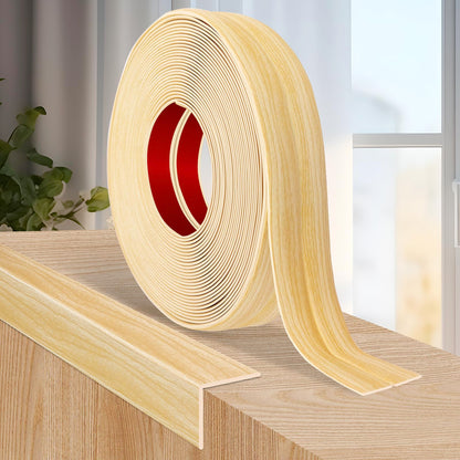 Wall Corner Protector Peel and Stick Corner Trim Molding (2.4 In x 20 Ft / Original Wood)