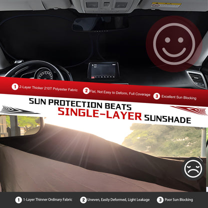 Windshield Sun Shade for 2025 2026 Toyota Camry Foldable Sun Sunshade for Car Front Window Blocks UV Rays and Heat Automotive Interior Protector Custom Fit Accessories (for 2025 Toyota Camry)