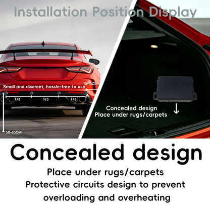 Parking Sensor kit New Feature Rear with Selectable Distance in Feet (Yellow)