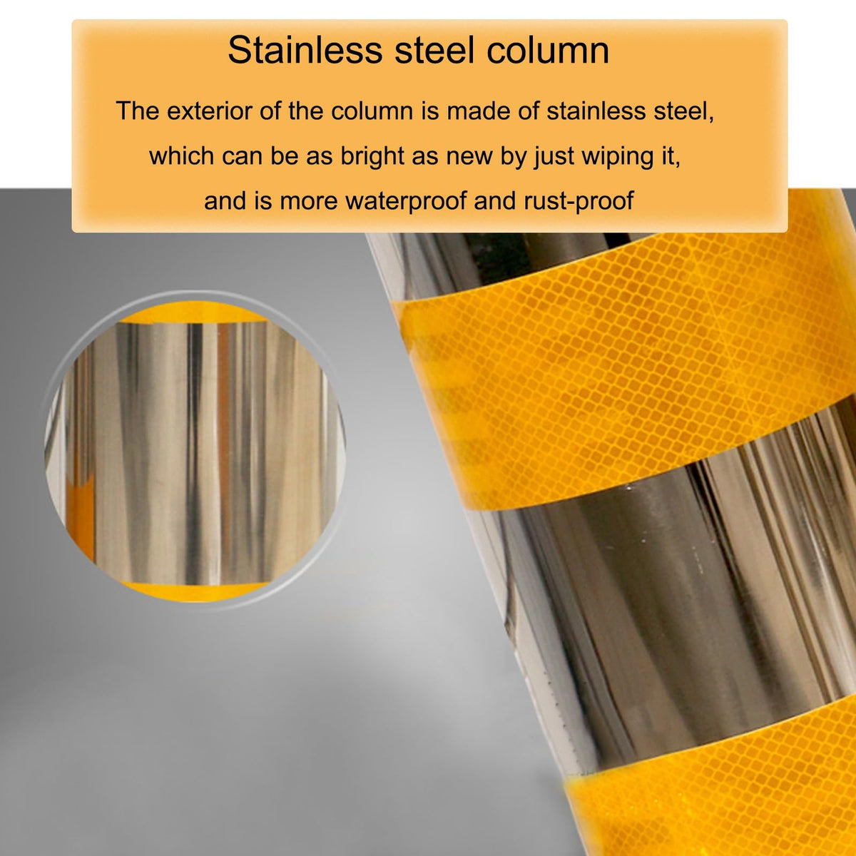 Safety Barrier Bollard (Yellow (3pcs))
