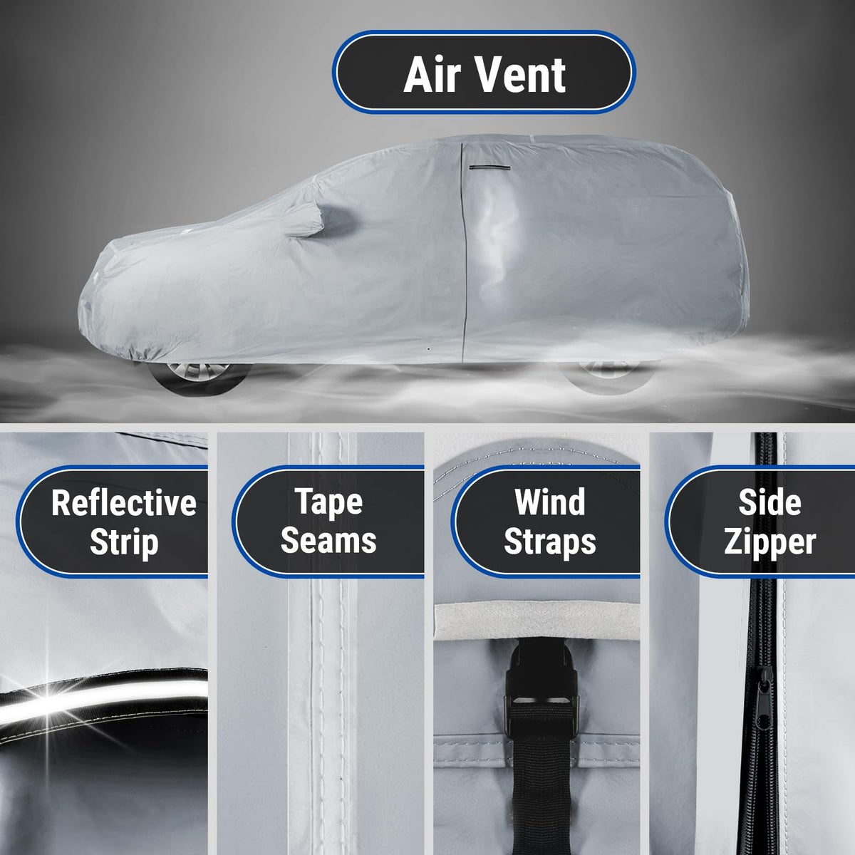 Car Cover Waterproof All Weather for 2024 (Sky Gray / 52. Equinox EV 2024-2026)