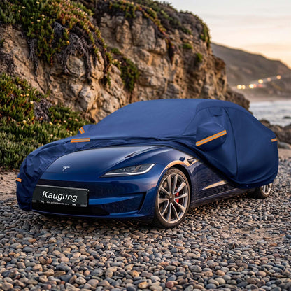 Custom Fit Car Cover for Tesla Model 3 (Blue / Custom Fit Tesla Model 3)