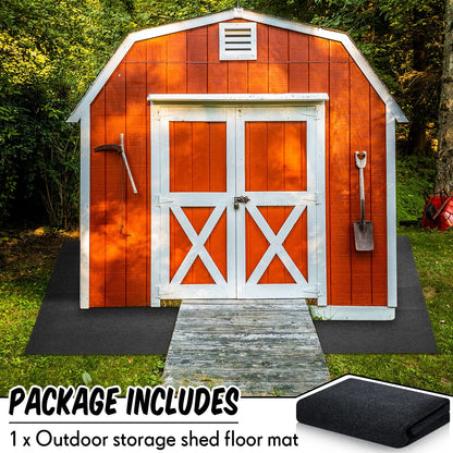 Outdoor Shed Floor Mat 6 x 3 ft (12.99"L x 9.84"W x 2.36"Th)