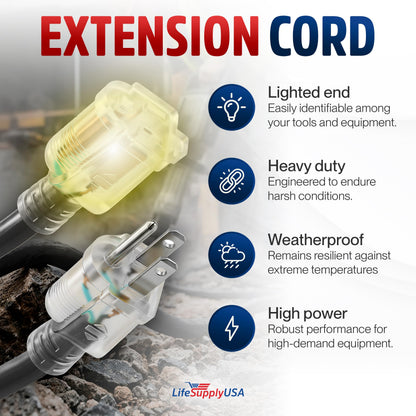 200ft Outdoor (200 FT / 12AWG / Black)