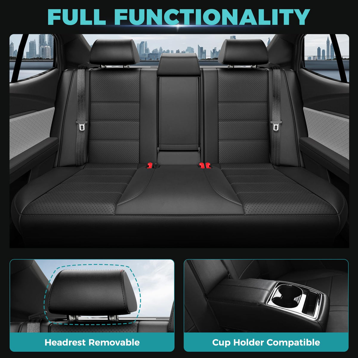 Custom Seat Covers for Toyota Camry 2025 2026 Hybrid (Black / 2025-2026 Camry XLE XSE)