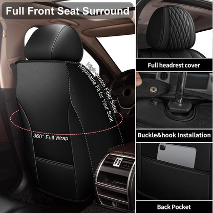 Car Seat Covers fit for Subaru Impreza 2012 (#031 Black / 4.For Subaru Impreza-5 seat covers full set)