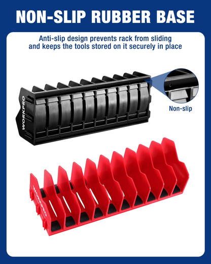 2 Pack Plier Organizer Rack (2 Pack / Black &Red)
