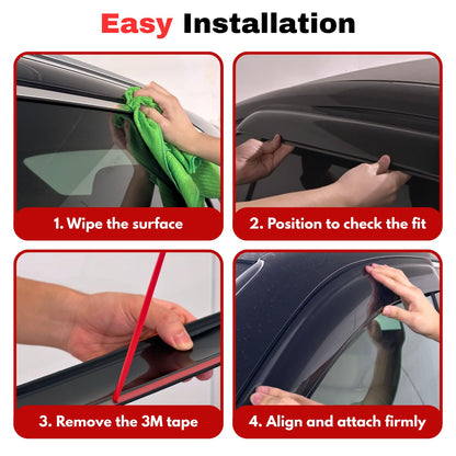 Rain Guards Window Visors for 2014 (2013-2022 Encore & 2014-2022 Trax)