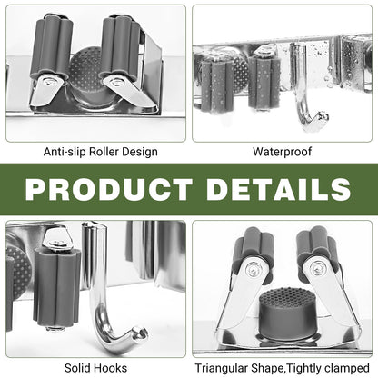 Broom Holder Wall Mount (Grey Racks)