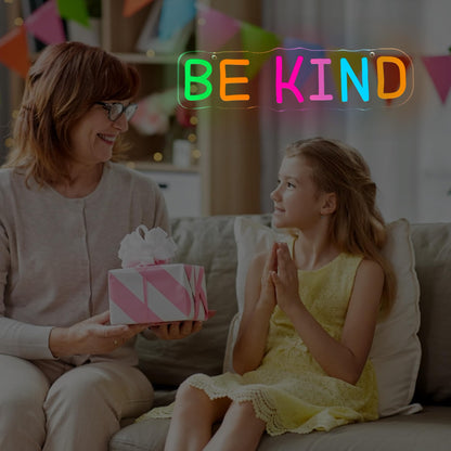 Be Kind Neon Sign for Wall Decor (Kind-Green)