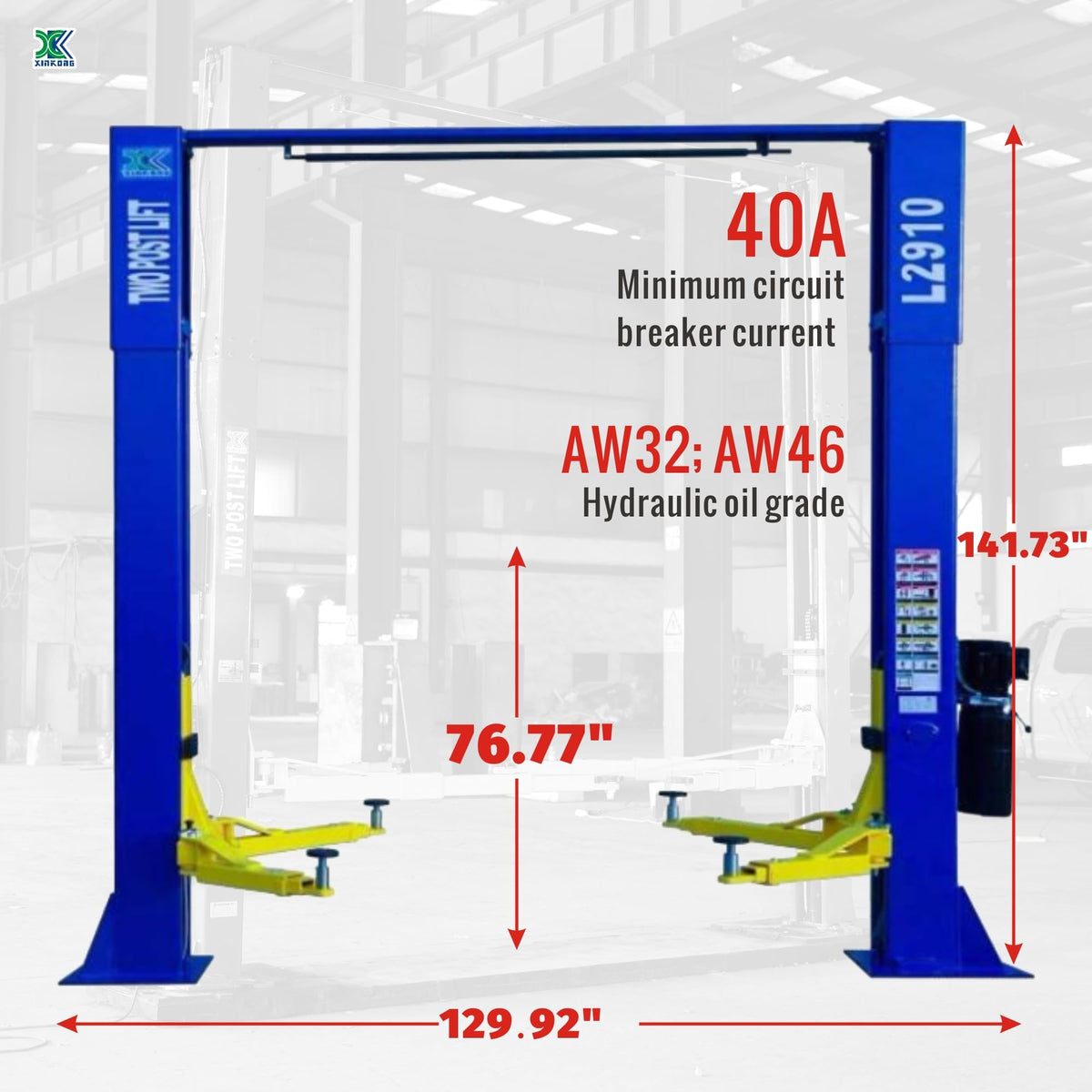 Overhead Auto Car Lift 9000 lb Capacity Truck Hoist 110V (90000 Lbs)