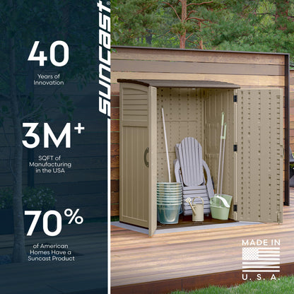 Outdoor Storage Shed (Taupe)