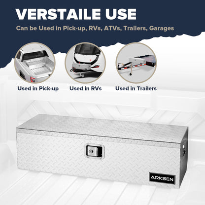 39" x 13" x 10" Truck Bed Tool Box (Silver / 39 inch)