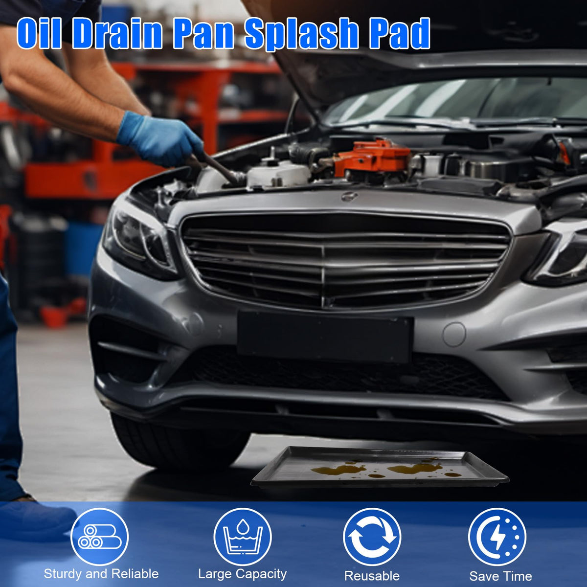 9 Pack Extra Large Oil Drip Pan (9 Pack)