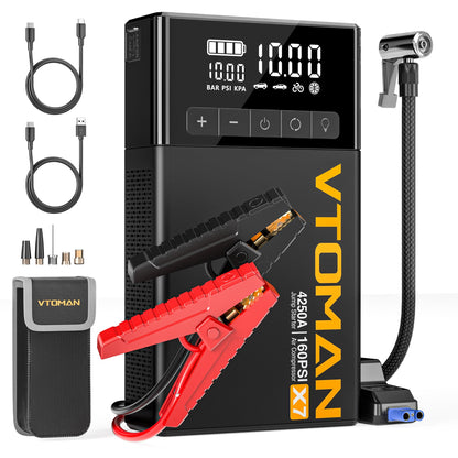 X7 4250A Jump Starter (Black)