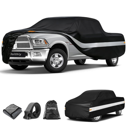 10 Layers Truck Cover Waterproof All Weather Custom Fit for Ford (Black Gray / Custom Fit for Ford/Ram/Chevrolet Regular Cab SB)
