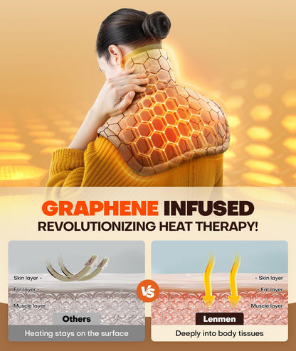 Graphene Infused 1Min Fast Heating Pad (22"*18" Gray)