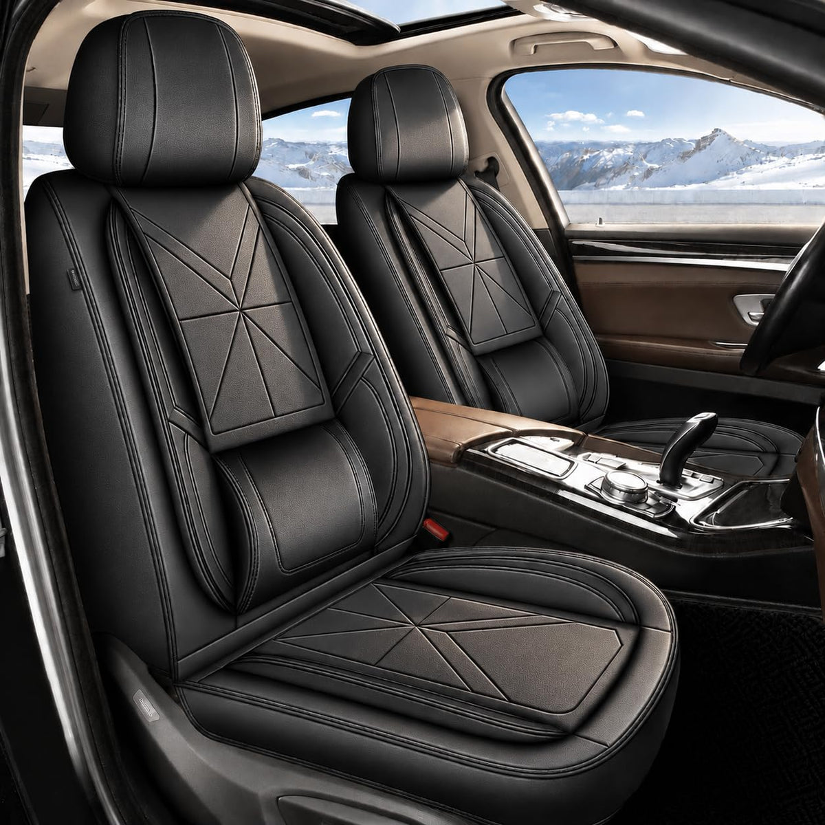 Full Set Car Seat Covers Fit For Chevrolet Cruze 2011 (#076 Black / 7.Cruze-5 seat covers full set)