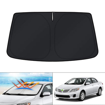 Windshield Sun Shade Custom Fit for Toyota Corolla 2009 2010 2011 2012 2013 Accessories Sunshade Foldable Sun Protector Block UV Rays Keep Car Cooler (FOR | Toyota Corolla 2009-2013)