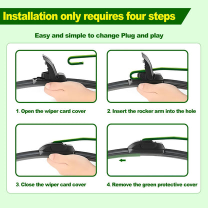 OEM Quality 22in + 22in Premium All (22"+22"(Pair for Front Windshield))