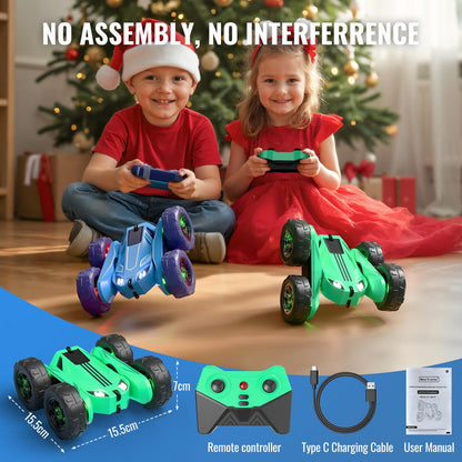 Fast Direct Charging Remote Control Car with LED (Green)