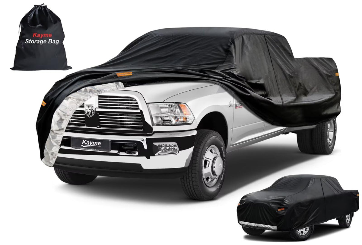 Heavy Duty Truck Cover for Dodge Ram 2500 (1-Ram 2500/3500(2002-2025) Crew/Quad Cab LB Bed / PE-Black)