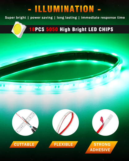 32CM Led Strip Lights (Green)