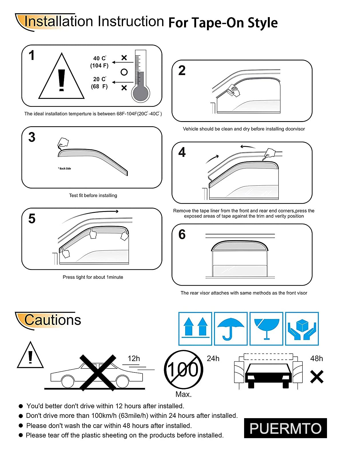 Window Visors for 99 (99-16 SuperCrew Cab (Dark Smoke) (Outside))