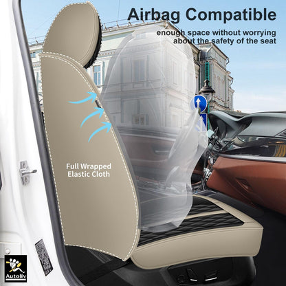 Car Seat Covers Fit for Mazda CX 5 2013 (#031 Black&Beige / 5.For Mazda CX 5-5 seat covers full set)