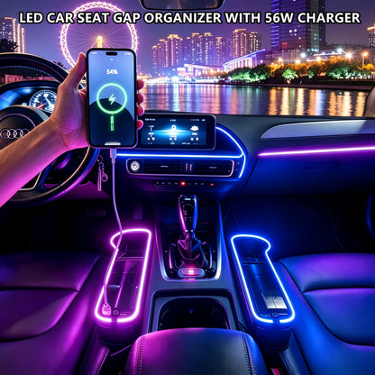 7 Color Led Car Seat Gap Organizer (7 colors)