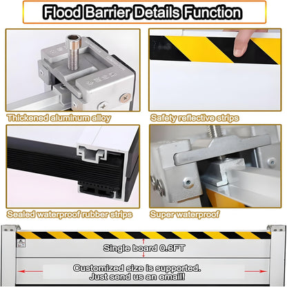 Flood Barriers for Home Exterior (H31.5inch / L11.5FT)