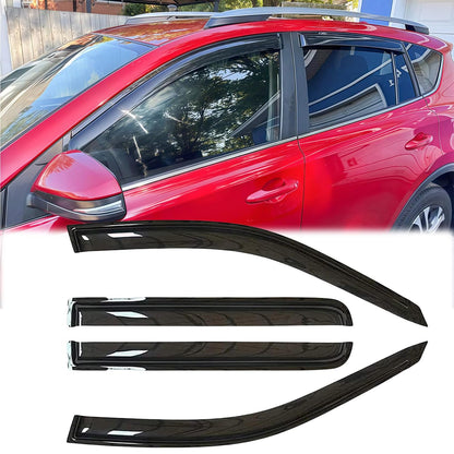 4PCS Tape On Side Window Wind Deflectors for 2016 (2016-2020 Buick Envision)