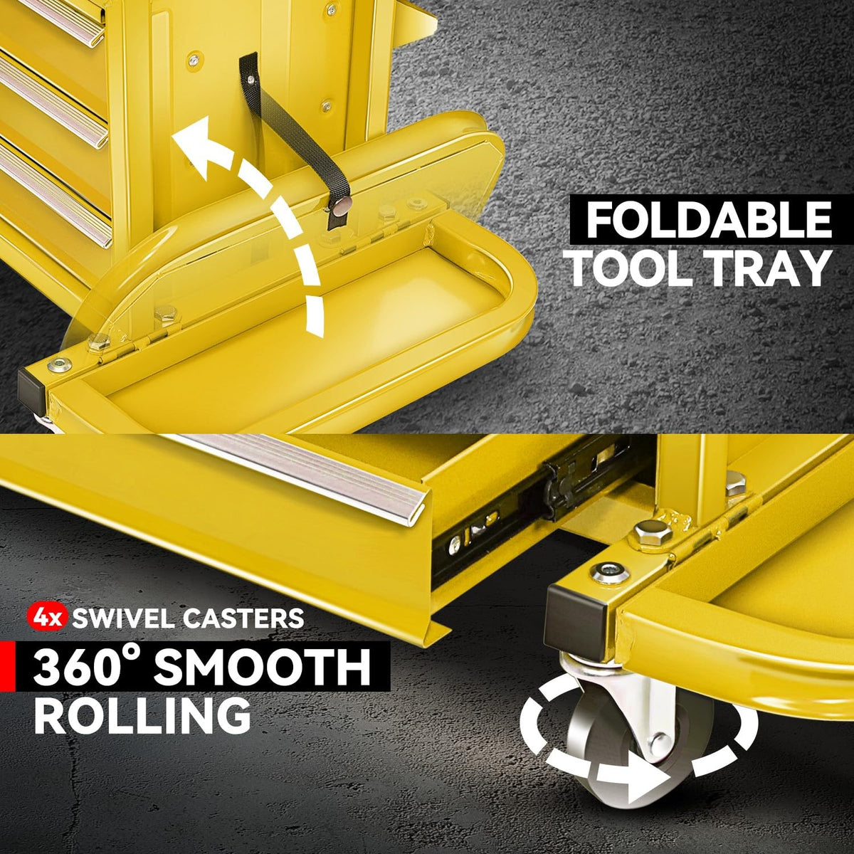 Mechanic Rolling Seat (Yellow)