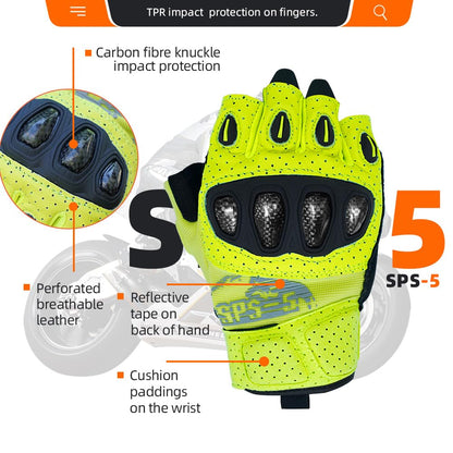 SPS 5 Unisex Touchscreen Road Racing Motorcycle MTB Sports Gloves Also fit BMX MX ATV Mountain Bike Bicycle Cycling Off (Yellow SPS-5 / M Youth)