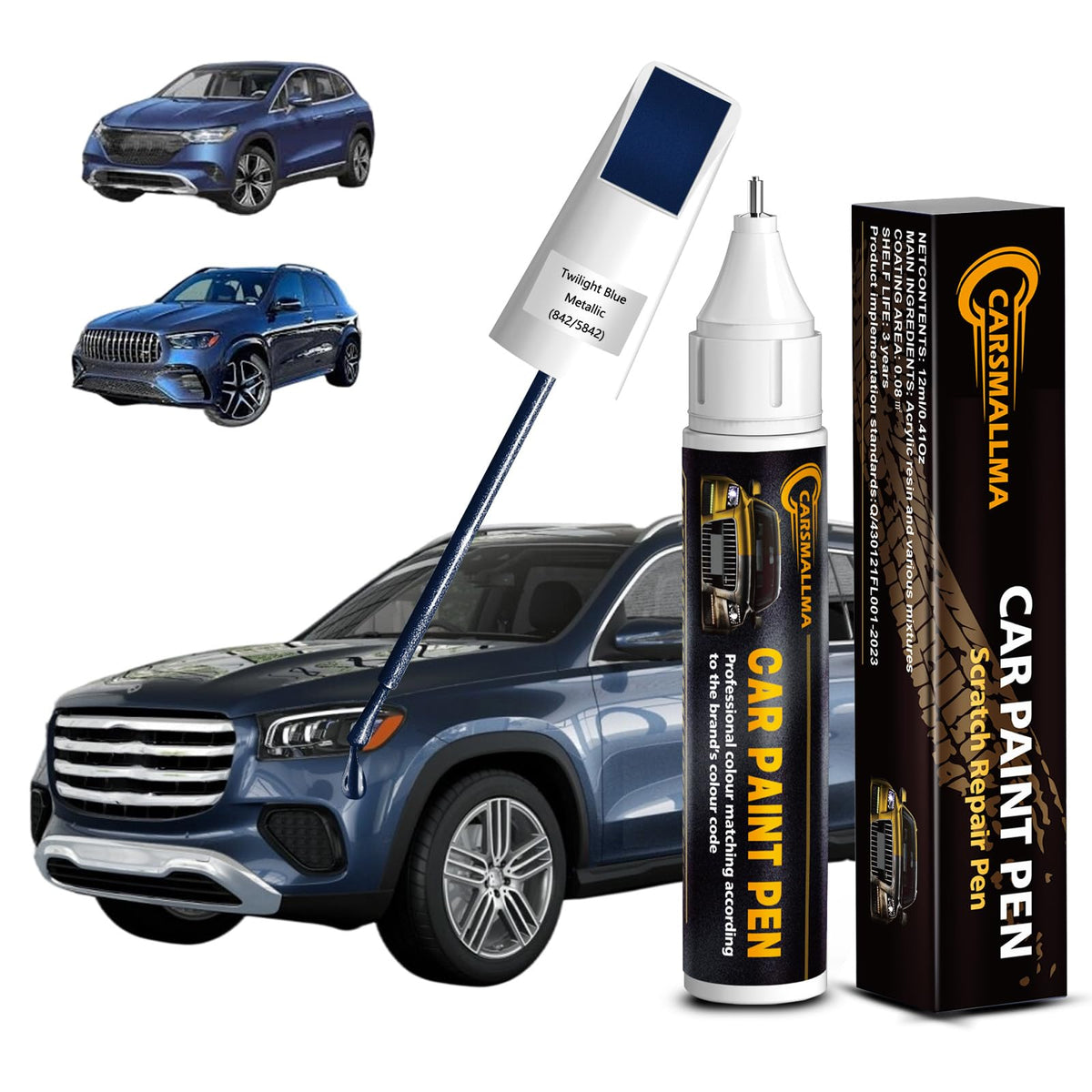 Twilight Blue Metallic (Mercedes / 842/5842 Twilight Blue Metallic for C-Class Sedan /GLE SUV /GLS SUV /EQE SUV EQS/Sprinter G Series)