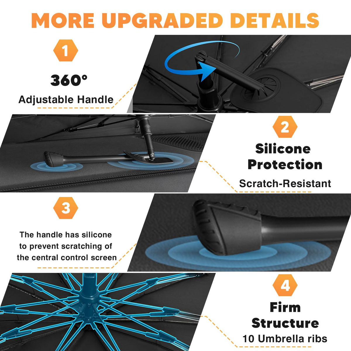 Windshield Sun Shade Umbrella for 【Ford Ranger 2019 (FOR | Ford Ranger 19-26)