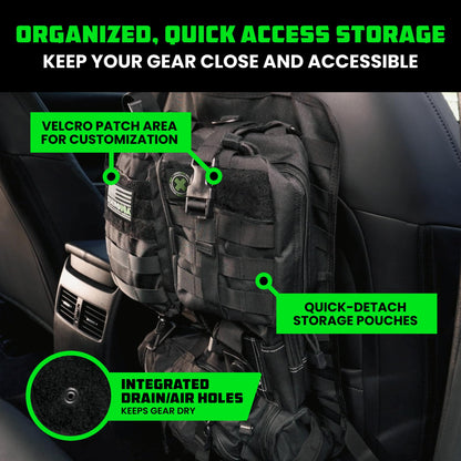 Tactical Car Seat Organizer (Black)