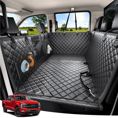 Dog Car Seat Cover (Black / Standard - Cars, SUVs & Medium Trucks)