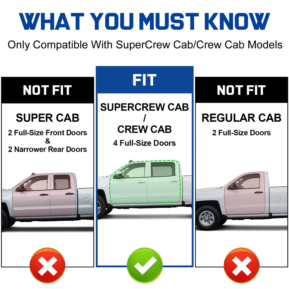 Running Boards for F150 SuperCrew (F150 (2015-2026) Crew Cab)