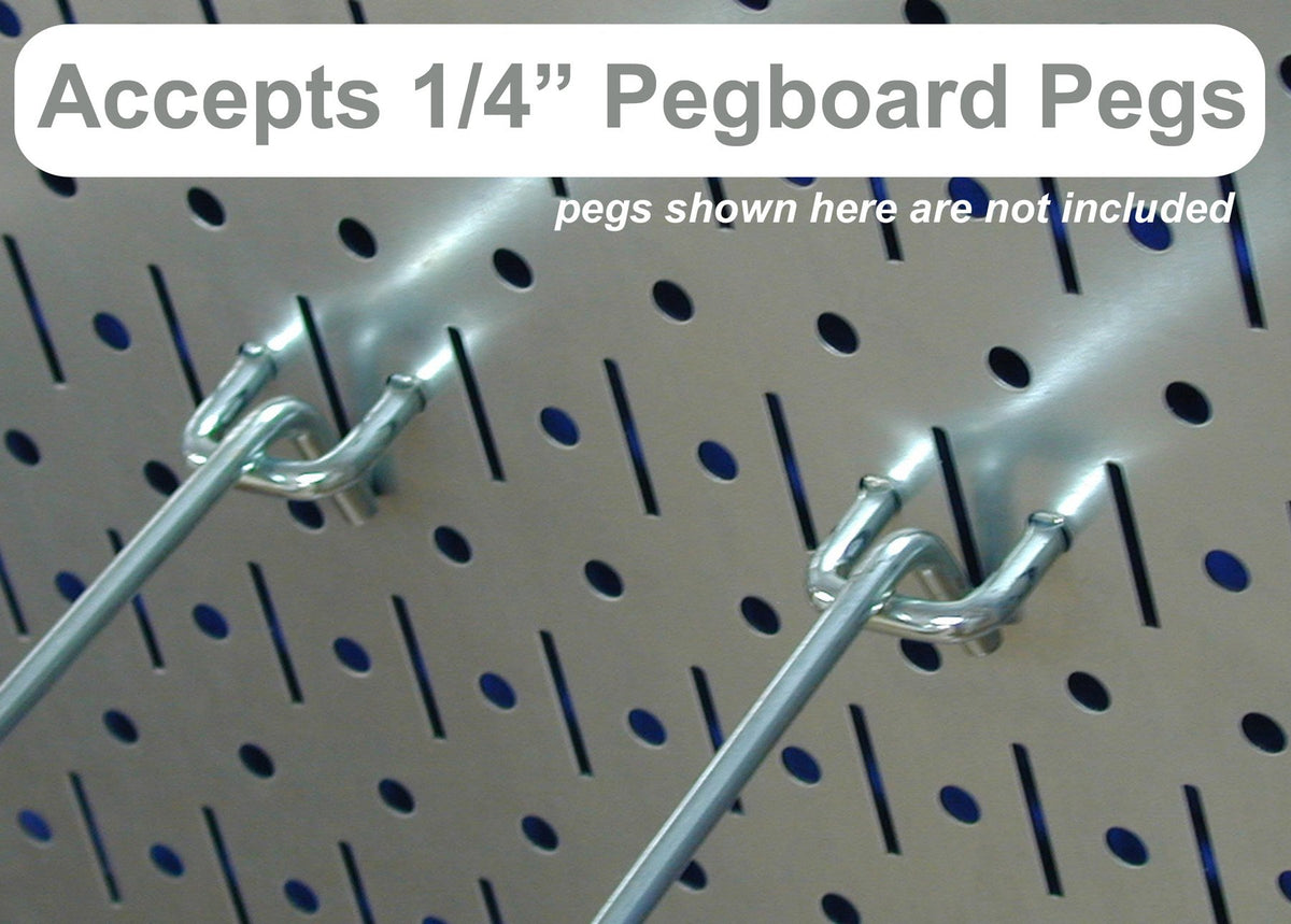 Pegboard Organizer 4 ft. Metal Pegboard Standard Tool Storage Kit with Gray Toolboard and Red Accessories (Gray Pegboard with Red Accessories)