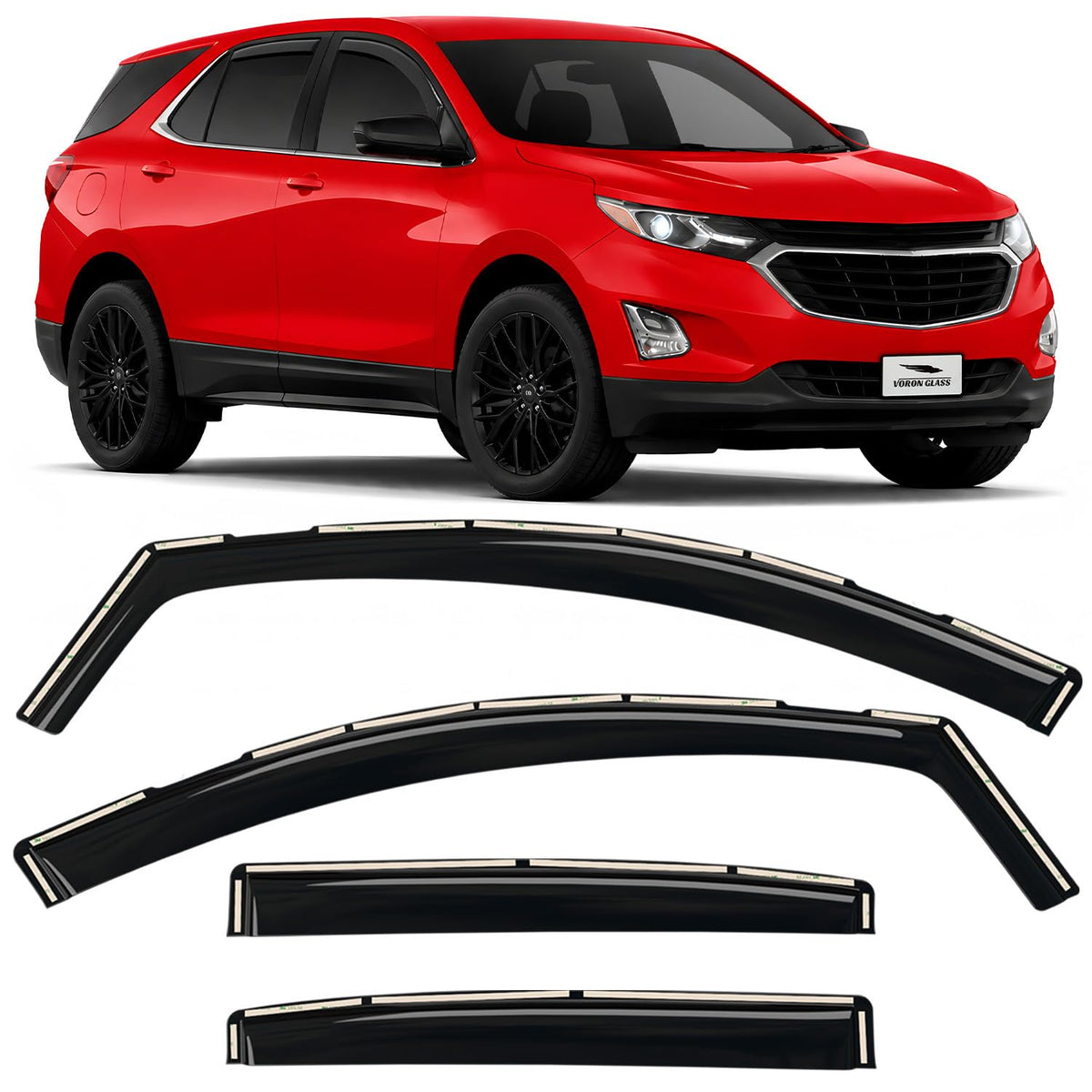 in Channel Rain Guards for Chevy Equinox 2018 (For Equinox 18-24)